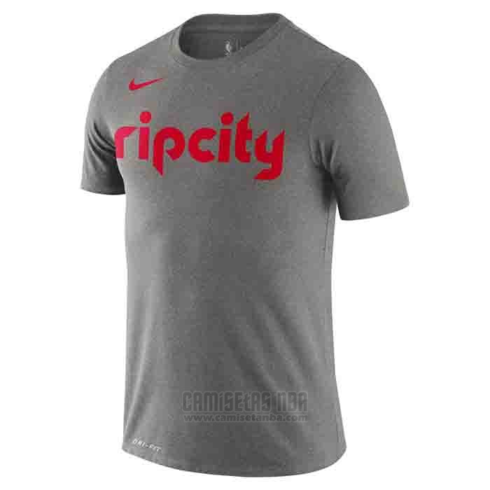 Camiseta Manga Corta Portland Trail Blazers Gris